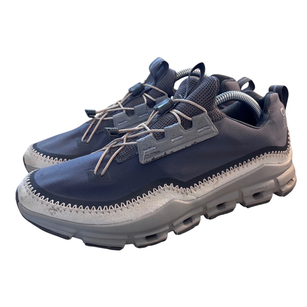 On Cloudaway Grey White Toggle Lace Travel Sneakers 49.97978 Womens 11 EU 43